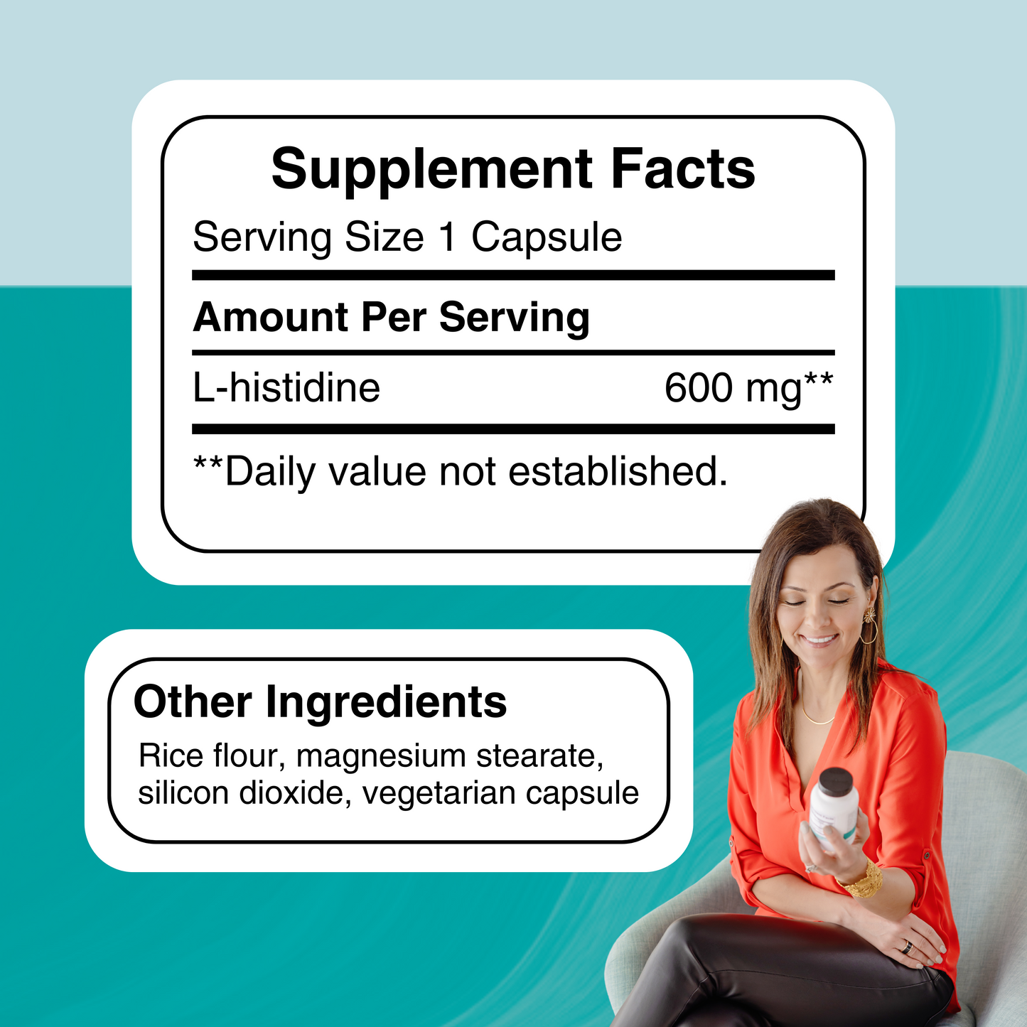 L-Histidine 600mg Capsules